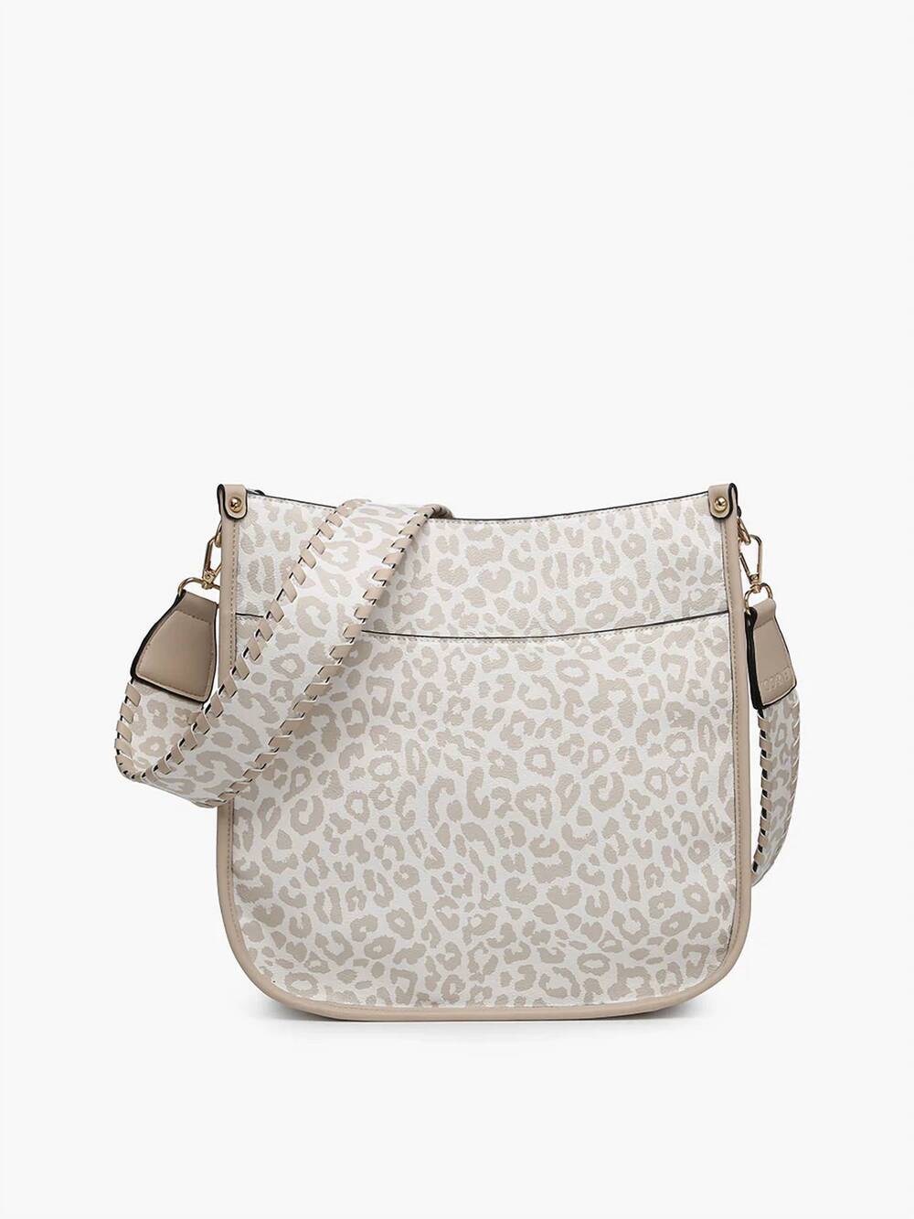 NEW JEN & CO. women's kate crossbody bag in cheetah beige